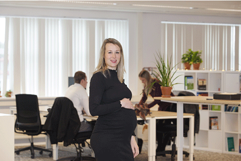 Mandy die zwanger is